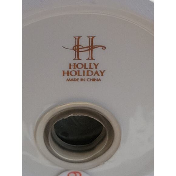 VTG Holly Holiday Santa Claus Salt Pepper Shakers White Christmas Ornaments - Picture 7 of 7